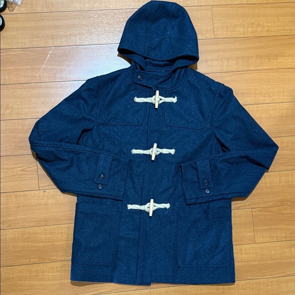 Stile Benetton Men's Classic Navy Toggle Jacket